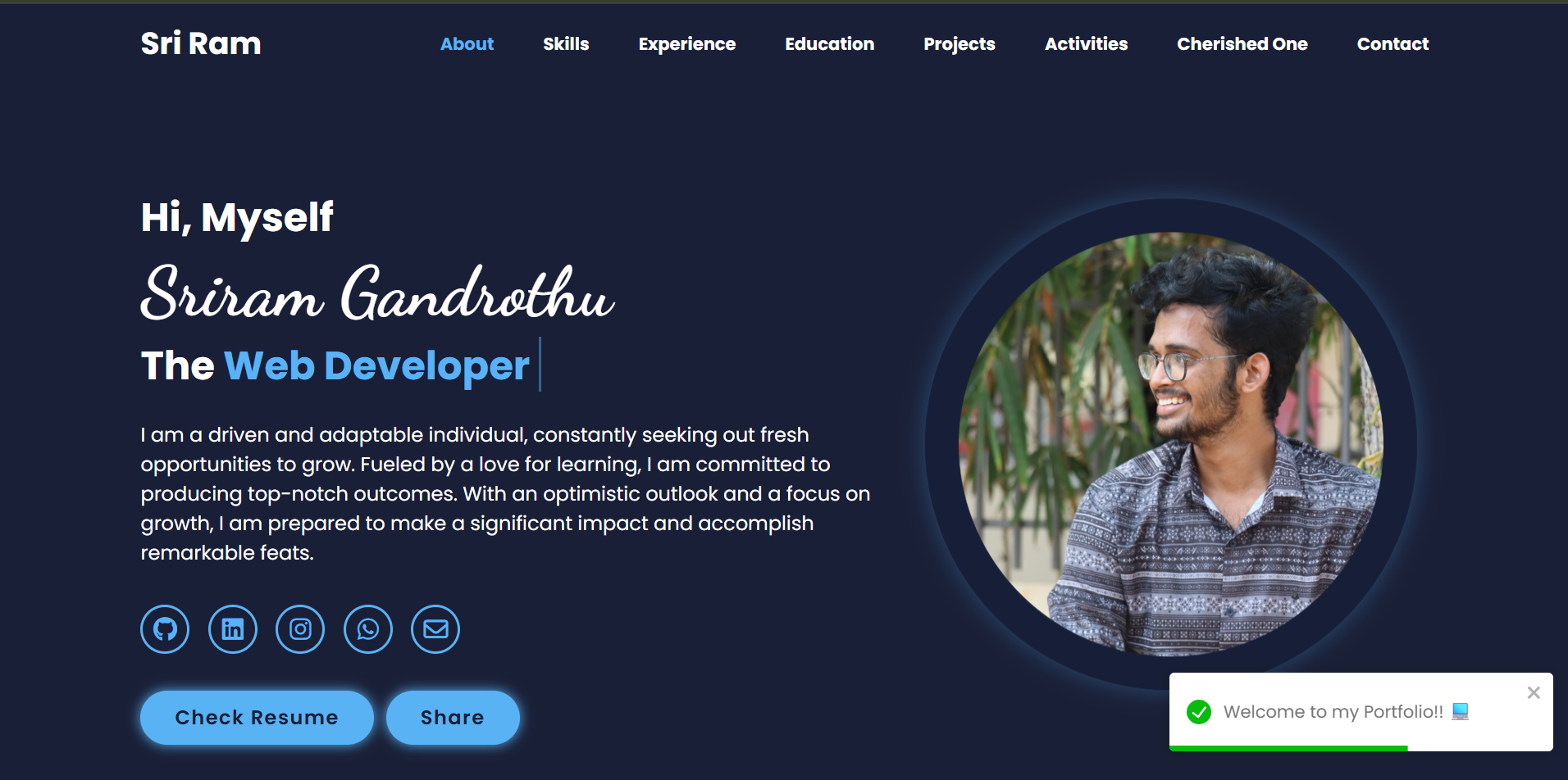 Sriram Gandrothu V2.0